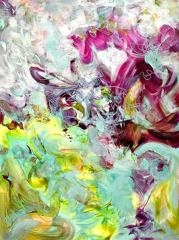 Christine Reimer, Bouquet For You, 36 x 48, acrylic on canvas